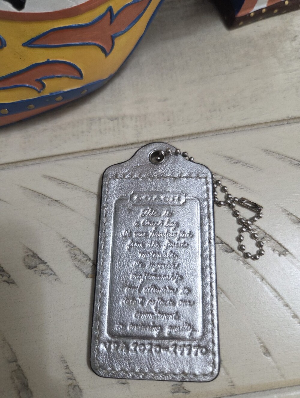 Coach creed XL oversized hangtag charm, EUC - Picture 4 of 9
